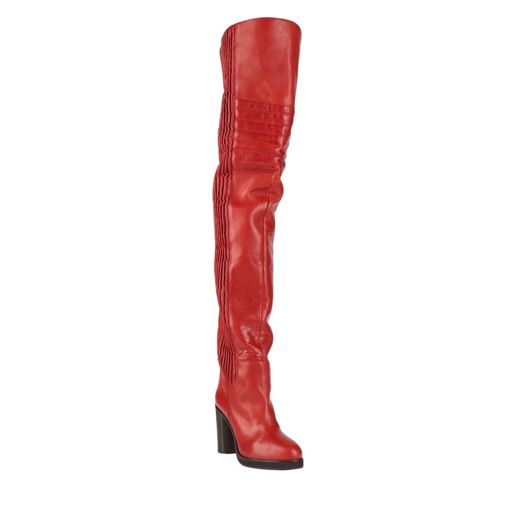 Isabel Marant Red Over the Knee Boots